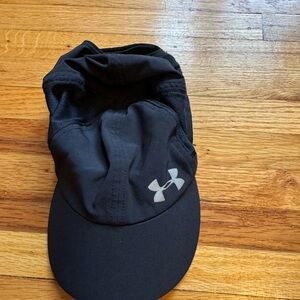 Under Armour Black and Silver Running Cap